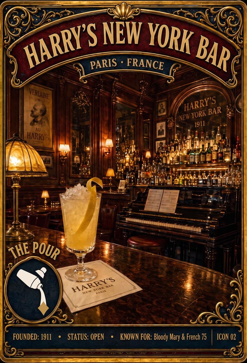 Harry's New York Bar card
